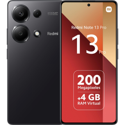 Móvil Xiaomi Redmi Note 13 Pro 256GB + 8GB RAM - Negro Original